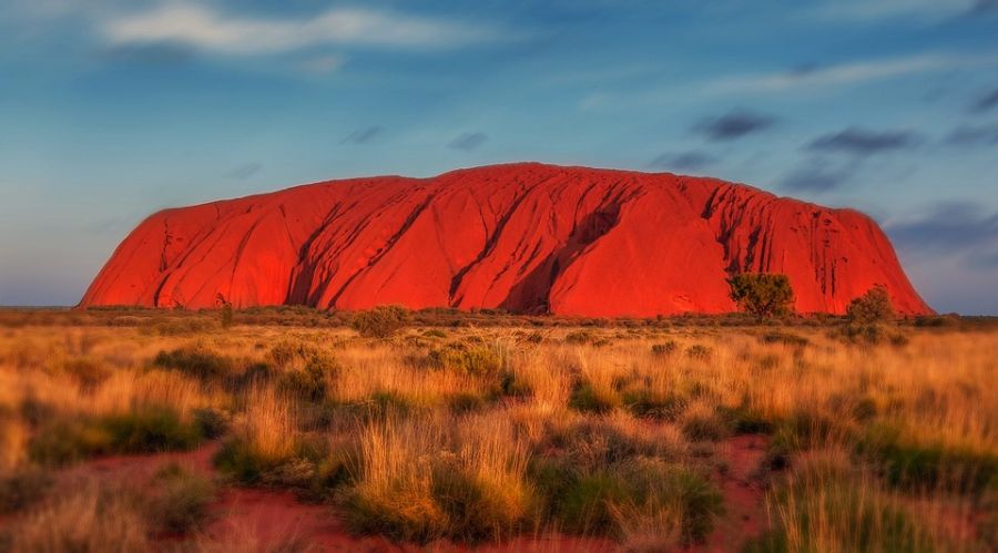 This monolithic mountain "just rises" from the surface
