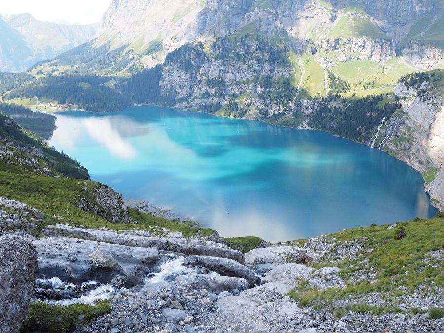 One of the most beautiful lakes in the Alps