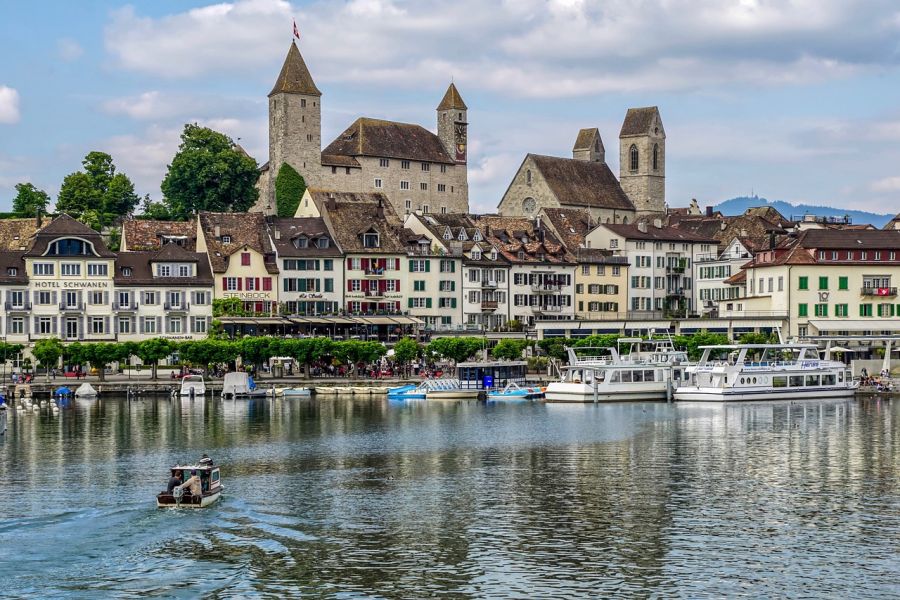 City with medieval atmosphere
