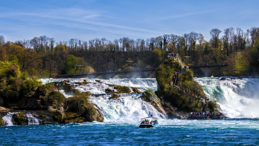 Europe's largest waterfall is in Switzerland