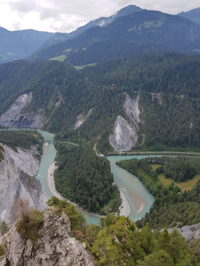 The Rhine has created huge mountain ranges