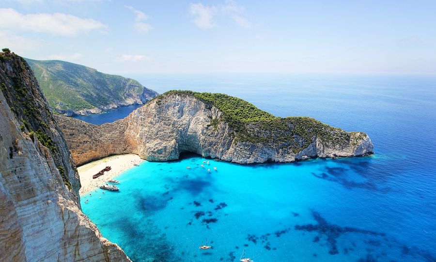 Zakynthos is famous for this bay