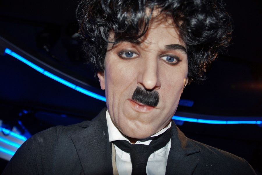 Chaplin's wax statue is also on display