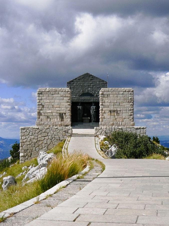 A mausoleum on the top of the hill
