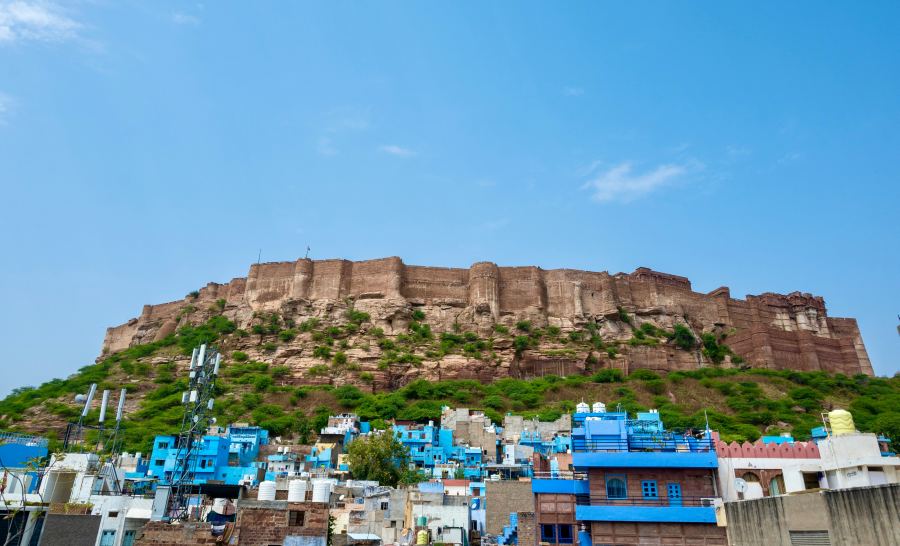 The city is dominated by the fortress
