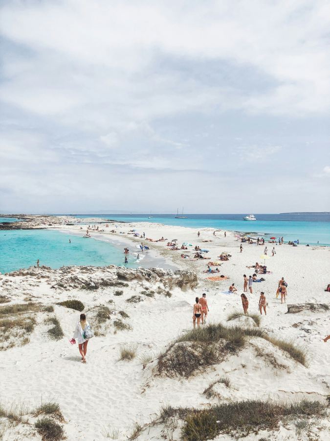 Formentera in Ibiza has a beautiful white sandy beach