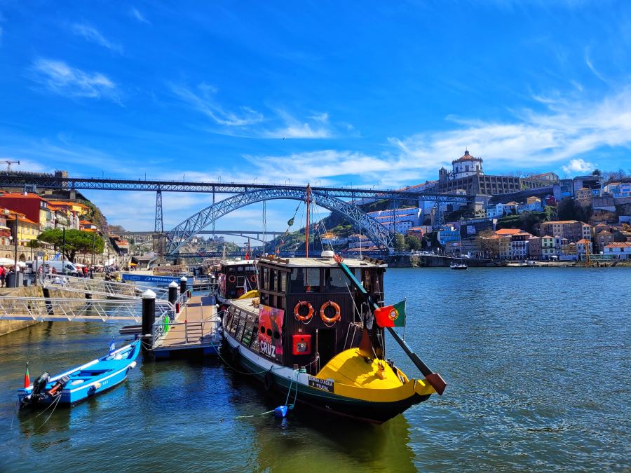 View from Cais da Ribeira riverside promenade