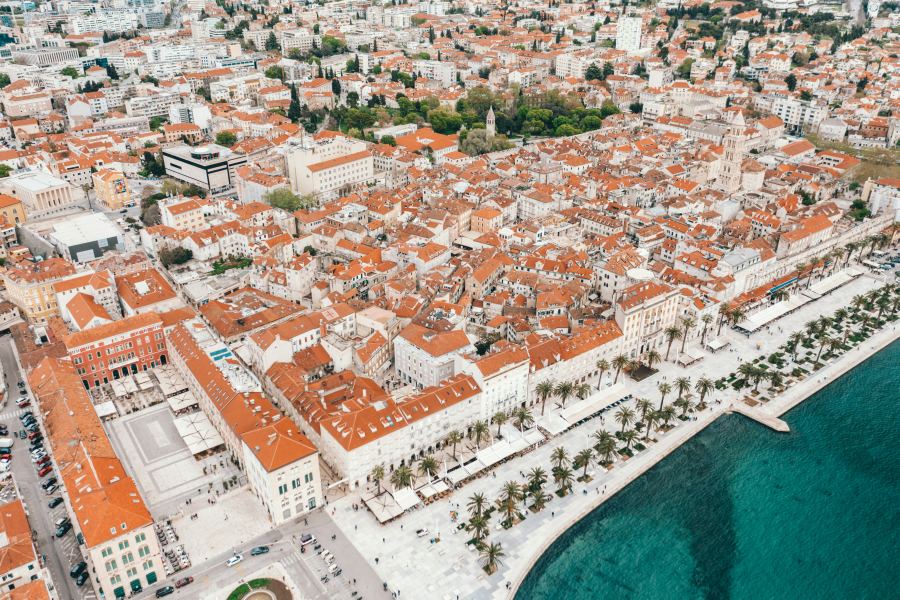The promenade is one of the most beautiful parts of Split