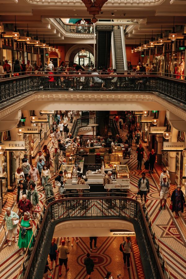 The magnificent building is now a shopping centre