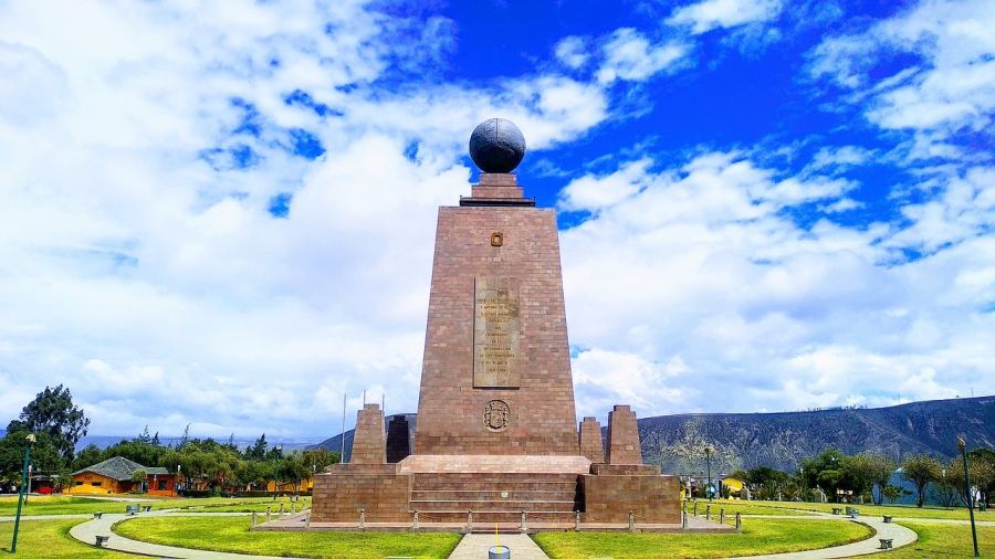 It marks the equator