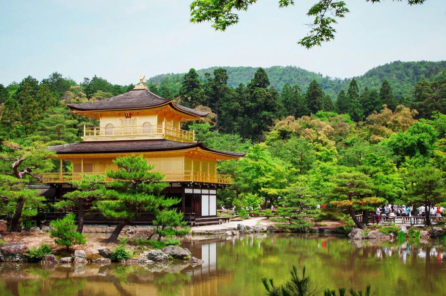  Named the Golden Pavilion because of its colour