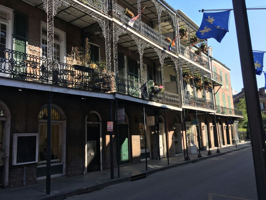 The central street of the French Quarter