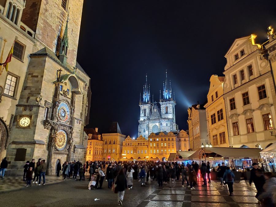 The Tyn church is the centre