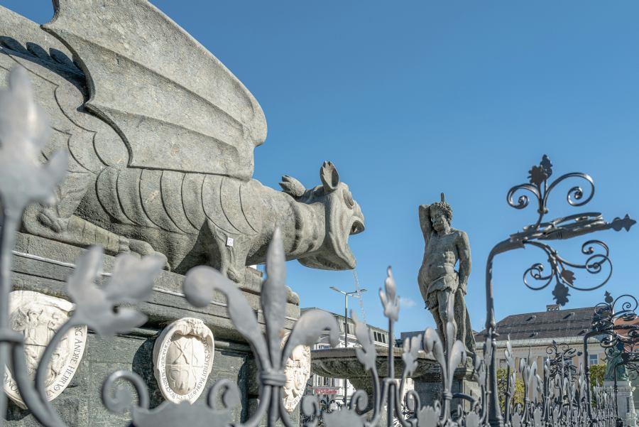 The statue is the symbol of Klagenfurt