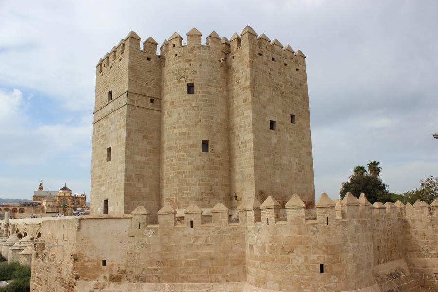 The fort stands at the end of the bridge