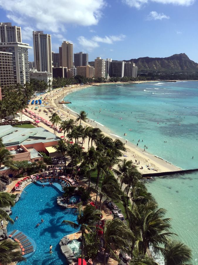 Honolulu's world-famous beach