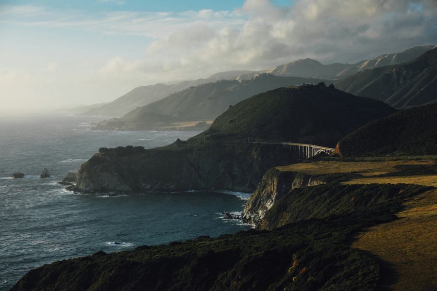 A rugged, rocky coastline straight out of a romance novel