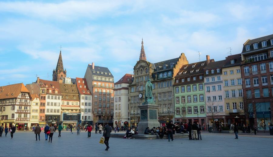 The town's main square